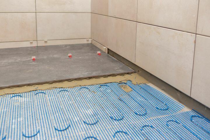 Elektrische vloerverwarming badkamer