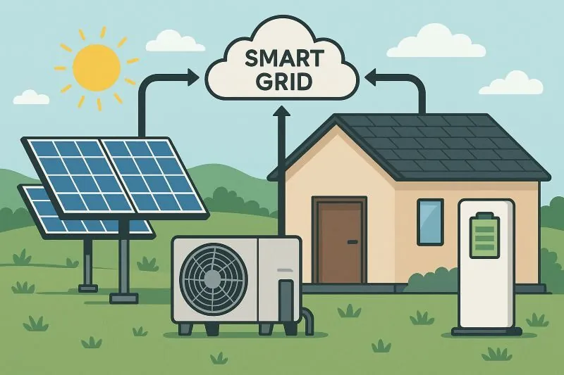 Smart grid ready voor warmtepomp met zonnepanelen