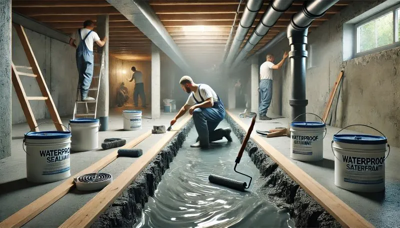 Kelder waterdicht maken