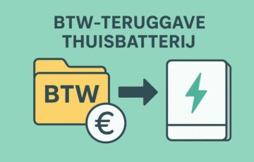 BTW teruggave thuisbatterij