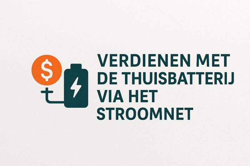 Verdienen met je thuisbatterij aan het stroomnet Verdienen met je thuisbatterij aan het stroomnet