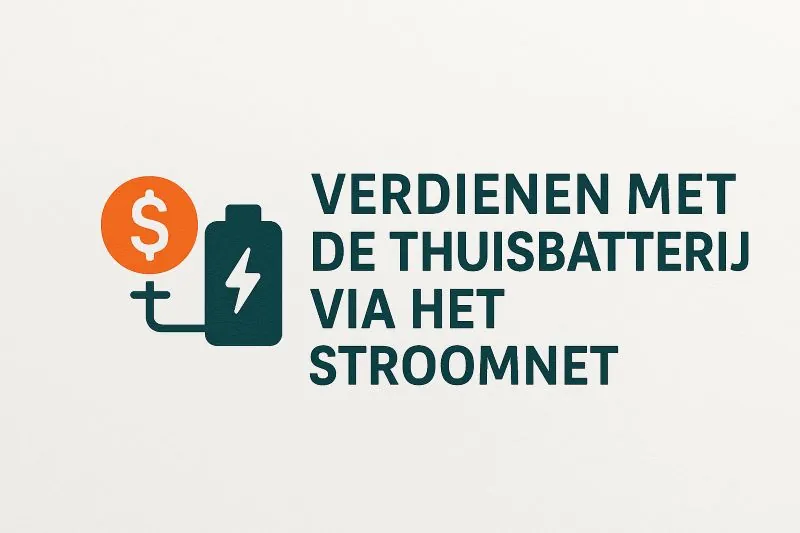 Verdienen met je thuisbatterij aan het stroomnet Verdienen met je thuisbatterij aan het stroomnet