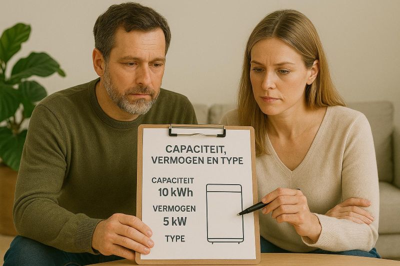 thuisbatterij capaciteit vermogen type thuisbatterij capaciteit vermogen type