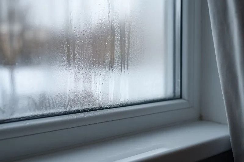 Condensvorming op raam door slechte ventilatie