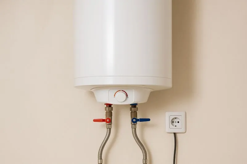 Elektrische boiler installatie in woning
