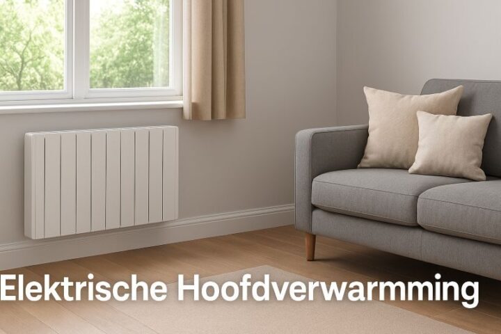 Elektrische hoofdverwarming in een gasloos huis met energiezuinige radiatoren