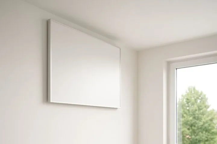Infrarood paneel aan de wand