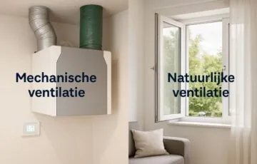 Vergelijking tussen mechanische en natuurlijke ventilatie