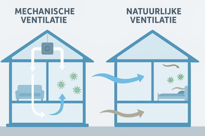 Mechanische - Natuurlijke Ventilatie visueel