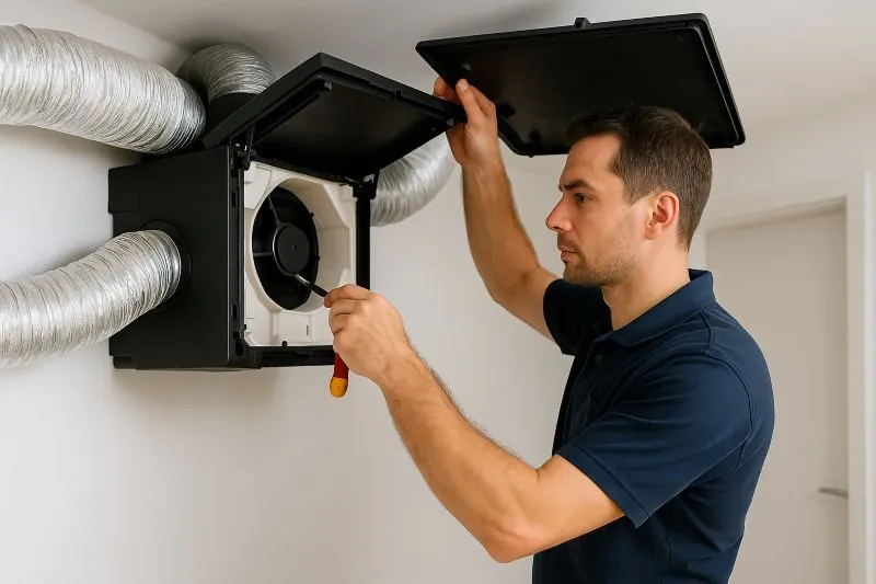 Mechanische ventilatie onderhoud door monteur