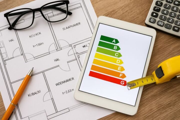 Wat is energieadvies – bouwtekening met energielabel en meetinstrumenten voor woning verduurzamen Wat is energieadvies – bouwtekening met energielabel en meetinstrumenten voor woning verduurzamen