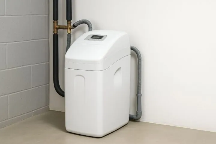 waterontharder installatie in meterkast voor zacht water en kalkvrij leidingwater